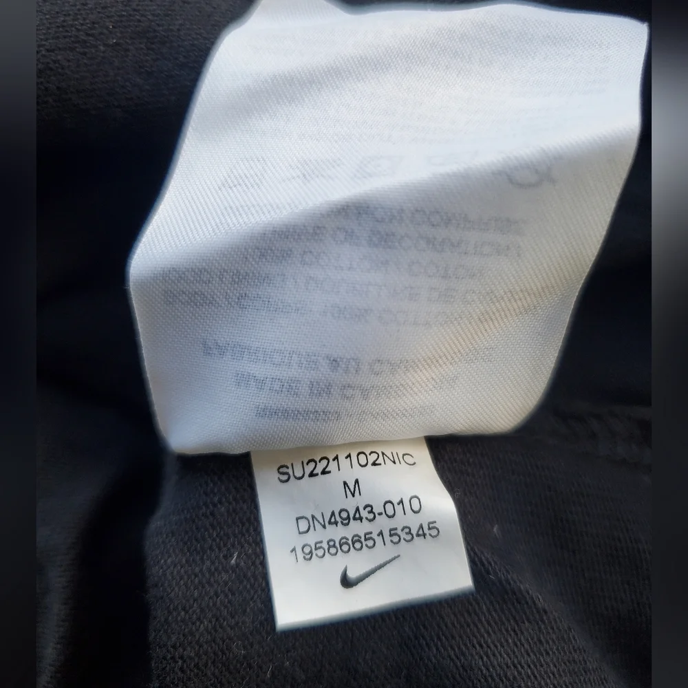 WOMEN'S Nike Full Zip Hoodie Black Wide Arms Size Medium ✨️HP✨️ - Picture 13 of 13